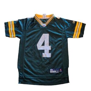 Brett Farve #4 Green Bay Packers Home Jersey  NFL Reebok Youth Size M {xs women}
